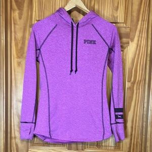 PINK Victoria's Secret Fuchsia Fitted Drawstring Hoodie